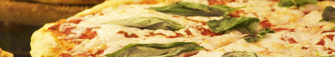 Eating Pizza at Mike's Pizza restaurant in San Dimas, CA.